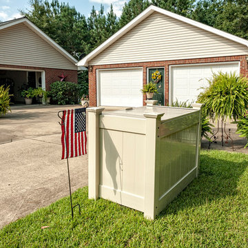 OUTDOOR GARBAGE CAN STORAGE BINS