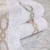 Croscill Signature Hem Sateen Weave 300TC Cotton Sheet Set, Gray, King