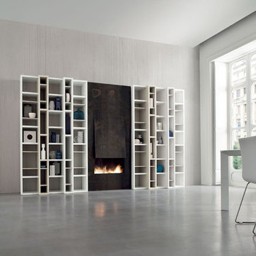 Modern Italian wardrobs, walk-in closets, libraries & wall units.