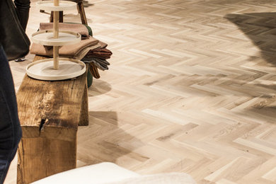 Bjelin Herringbone flooring. Stockholm Furniture & Light Fair 2016