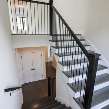 Project #65 | Contemporary Staircase with Vertical Metal Balusters