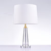 Pasargad Home Modus Collection Metal and Crystal Table Lamp Lights