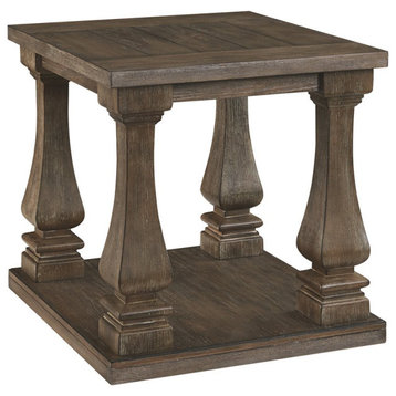 Bowery Hill End Table in Gray