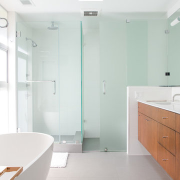 Palisades Contemporary master bath