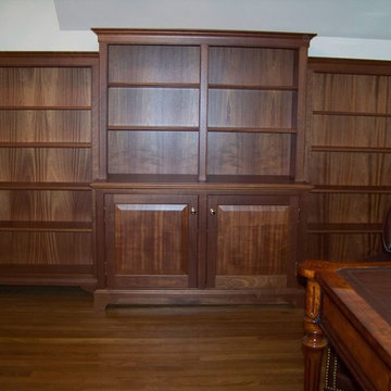 Custom Mahogany Bookcases