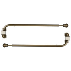 Versailles Swing Arm With Ball Finial - Transitional - Curtain