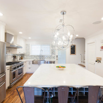 Walnut Creek General Remodeling - Kitchen - living fireplace
