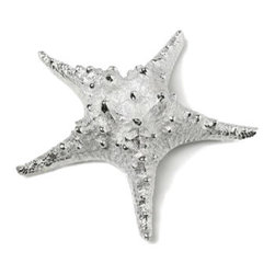 Silver Starfish Resin Replica Accent - Bathroom Accessories