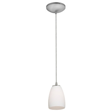 Access Lighting Sherry LED Pendant 28069-3C-BS/OPL, Brushed Steel