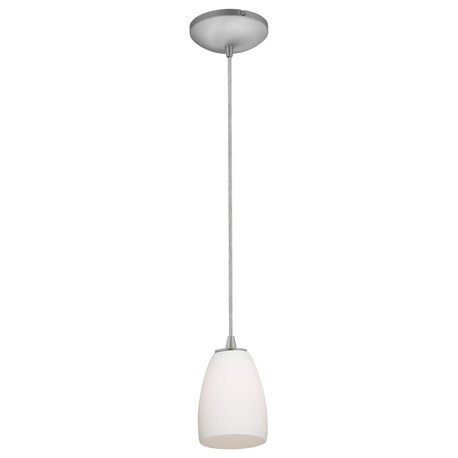 Access Lighting Sherry LED Pendant 28069-3C-BS/OPL, Brushed Steel