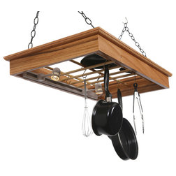 Transitional Pot Racks And Accessories by Laurel Highlands Wood Shop