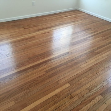 Repaired and Finished Old Red Oak Floors in Riverside