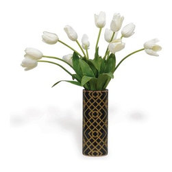 Viceroy Cylinder Vase Black - Vases