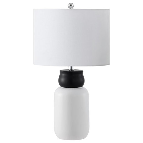 Safavieh Ventrus Table Lamp Black/White