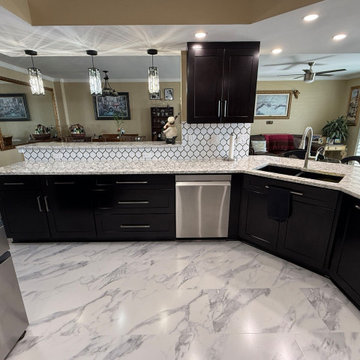 Condo Kitchen Transformation in Rich Espresso Tones