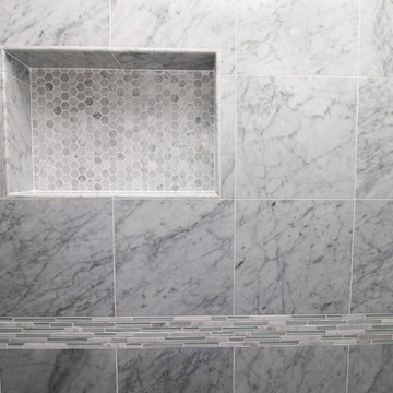Quaint "Carrerra" Master Bathroom
