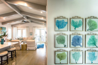 Inspiration for a coastal home design remodel in Miami