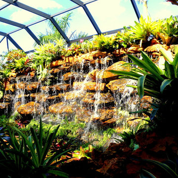 One Of Our Custom Waterfall Creations With Water Flow