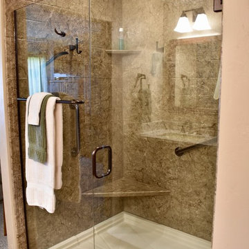 Spacious Acrylic Shower | Full Bathroom Remodel