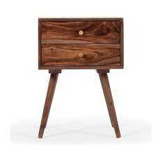 Draper 2-Drawer Wooden Nightstand