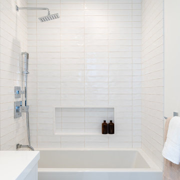 Minimalistic White Bathrooms