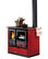 Wood Cook Stove La Nordica "Rosa Maiolica", Wood Burning Cooker, Bordeau