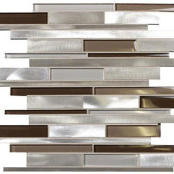 Madison Avenue Mixed Glass & Metal Mosaic - Mosaic Tile
