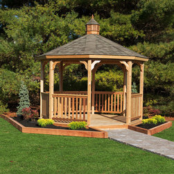 Cedar Octagon Gazebo - Gazebos