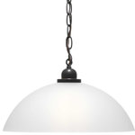 Progress - Progress P500149-020 Classic - One Light Dome Pendant - The elegantly simple design of the glass dome pendClassic One Light Do Antique Bronze Etche *UL Approved: YES Energy Star Qualified: n/a ADA Certified: n/a  *Number of Lights: Lamp: 1-*Wattage:100w Medium Base bulb(s) *Bulb Included:No *Bulb Type:Medium Base *Finish Type:Antique Bronze