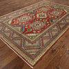 New Hand Knotted Wool Red Kazak Oriental Mesa Collection Rug H670