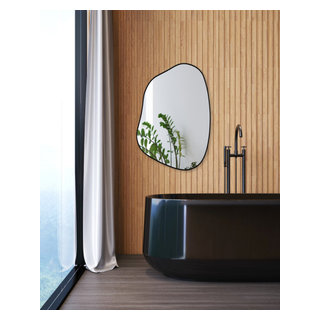 Wide Irregular Mirror, Asymmetric Interior Design , Luxury Mirror Home  Decor, Mirror Wall Decor 