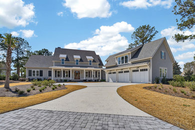 Inspiration for a coastal exterior home remodel in Other