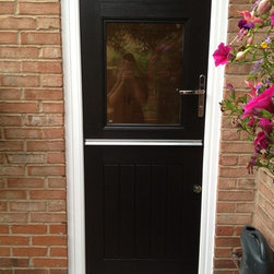 Ultimate Stable View Rockdoor in Onyx Black with Clear Glazing - Windows And Doors