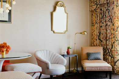 Example of a classic living room design in Other