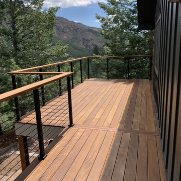Cumaru Hardwood Deck with Custom Railing in Cascade