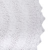 White Small Oval Crochet Bath Mat