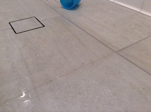 Ugh New Tile Shower Not Draining Puddles, How To Lay Tile On Sloped Shower Floor