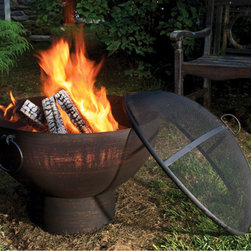 Fire Bowl with Spark Screen - Fire Pits
