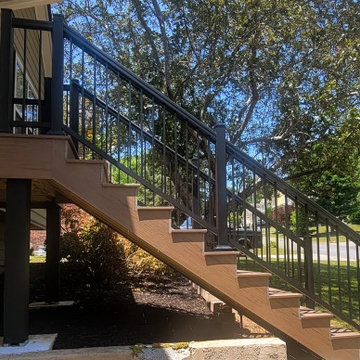Synthetic deck / porch, siding, and paint