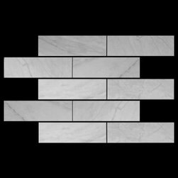 Carrara Marble Italian White Bianco Carrera 4x12 Marble Tile Honed - Products