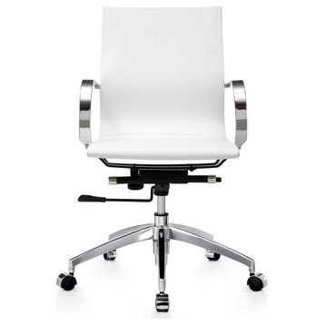 Devin Mid-Back Office Chair, White