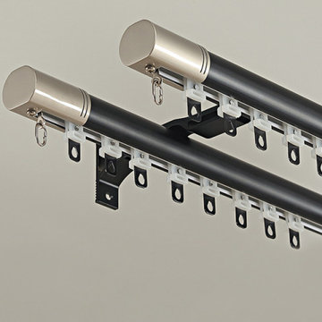 CHR125 Foraker White Black Blue Champagne Aluminum alloy Curtain Track Set With