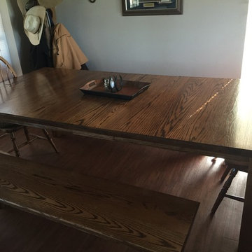 8/4 red oak kitchen table.