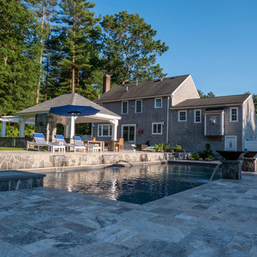 Pembroke 20'x44' PermaCrete Vinyl Liner In Ground Swimming Pool