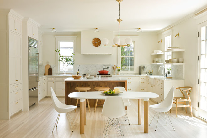 Transitional Kitchen by Anne Decker Architects, LLC