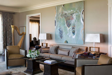 Living room - transitional living room idea in San Francisco