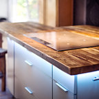 Wohnküche in Eiche Altholz