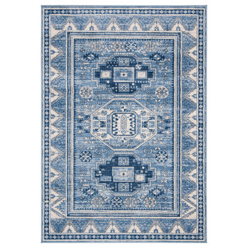 Safavieh Kazak Kzk118B Traditional Rug, Blue and Gray, 9'0"x12'0"