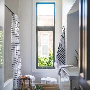 Stéphanie Fortier Design - Salle de bain blanche