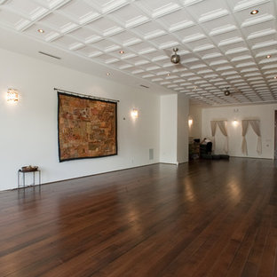 Inspiration for an eclectic home gym in Vancouver.